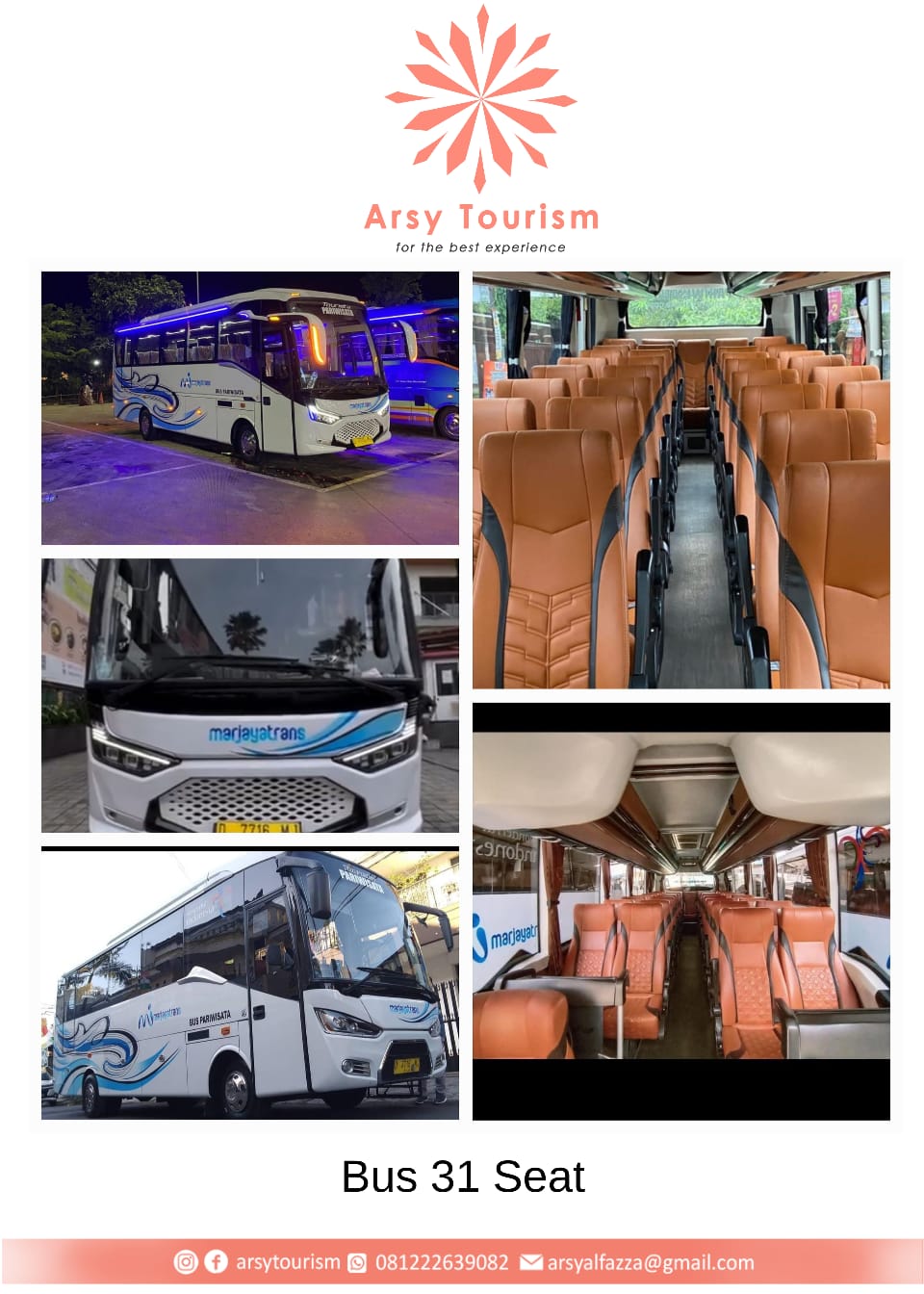 Medium Bus 31 Seats Marjaya Trans